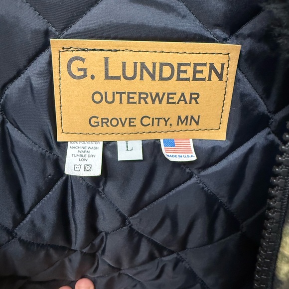 Women’s Hunting Hooded insulated Jacket coat camo with faux fur hood zip large - Picture 8 of 9